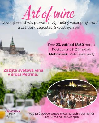 🌅 Degustace světových vín s výhledem na Pražský hrad? Ano! 🍷 Připravte se na jedinečný večer plný italských a...